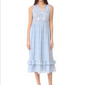 ULLA JOHNSON Maelle Sleeveless Midi Dress - Sz 2